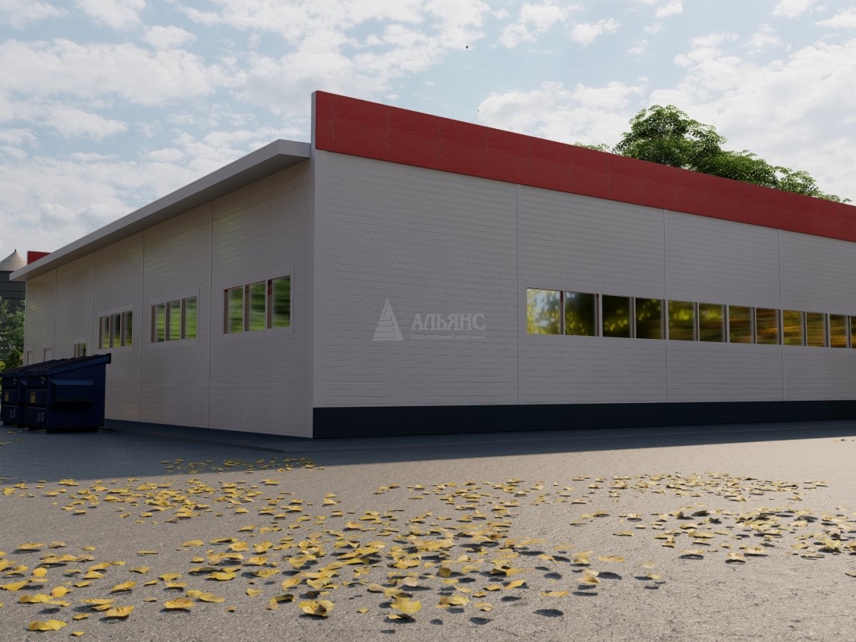 3D визуализация Магазин "Магнит" из сэндвич-панелей - фото 4