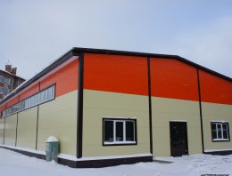 Магазин в Сыктывкаре площадью 510 кв.м. из сэндвич-панелей, построенная компанией Альянс - Магазин в Сыктывкаре площадью 510 кв.м., Магазин в Сыктывкаре, Республика Коми