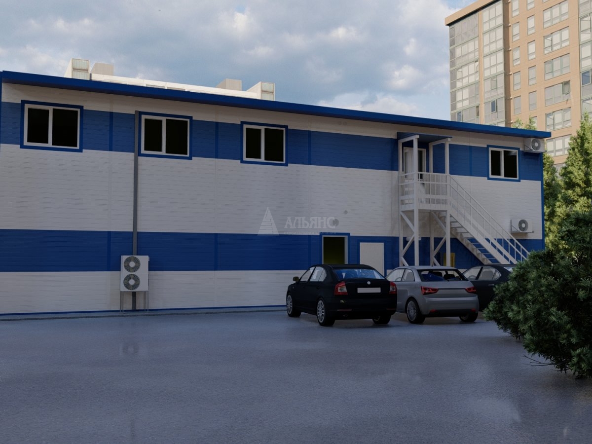 3D визуализация Фармацевтический склад из сэндвич панелей - фото 6