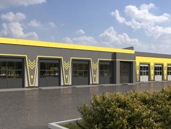 Здание СТО из сэндвич-панелей