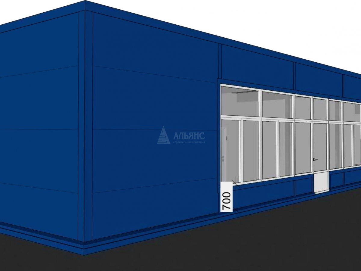 3D визуализация Проект павильона из сэндвич-панелей - фото 8