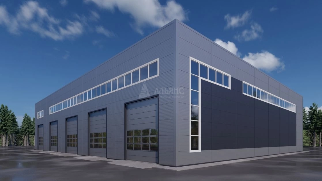 3D визуализация СТО из сэндвич-панелей - фото 4